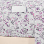 Elegant Comfort Luxury Soft Bed Sheets Paisley Pattern - 1500 Premium Hotel Quality Microfiber Softness Wrinkle And Fade Resistant (6-Piece) Bedding Set, King, Paisley Purple