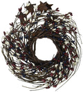Country Mix Pip and Twig with Rusty Star Wreath, 7-Inch