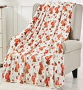 Faith, Hope, Love Home D  Cor Decor&More Autumn Wonder Microplush Throw Blanket (50' X 60') - Fox In The Forest