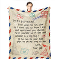 Wisegem Gifts For Boyfriend - Boyfriend Gift From Girlfriend Blanket 60'X50' For Him Boyfriend Christmas - Best Presents For B
