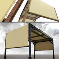 Royal Shade 5' W X 9' L Beige Pergola Sun Shade Canopy Replacement Cover With Stainless Steel Weighted Rods, 95% Uv Blockage, Co