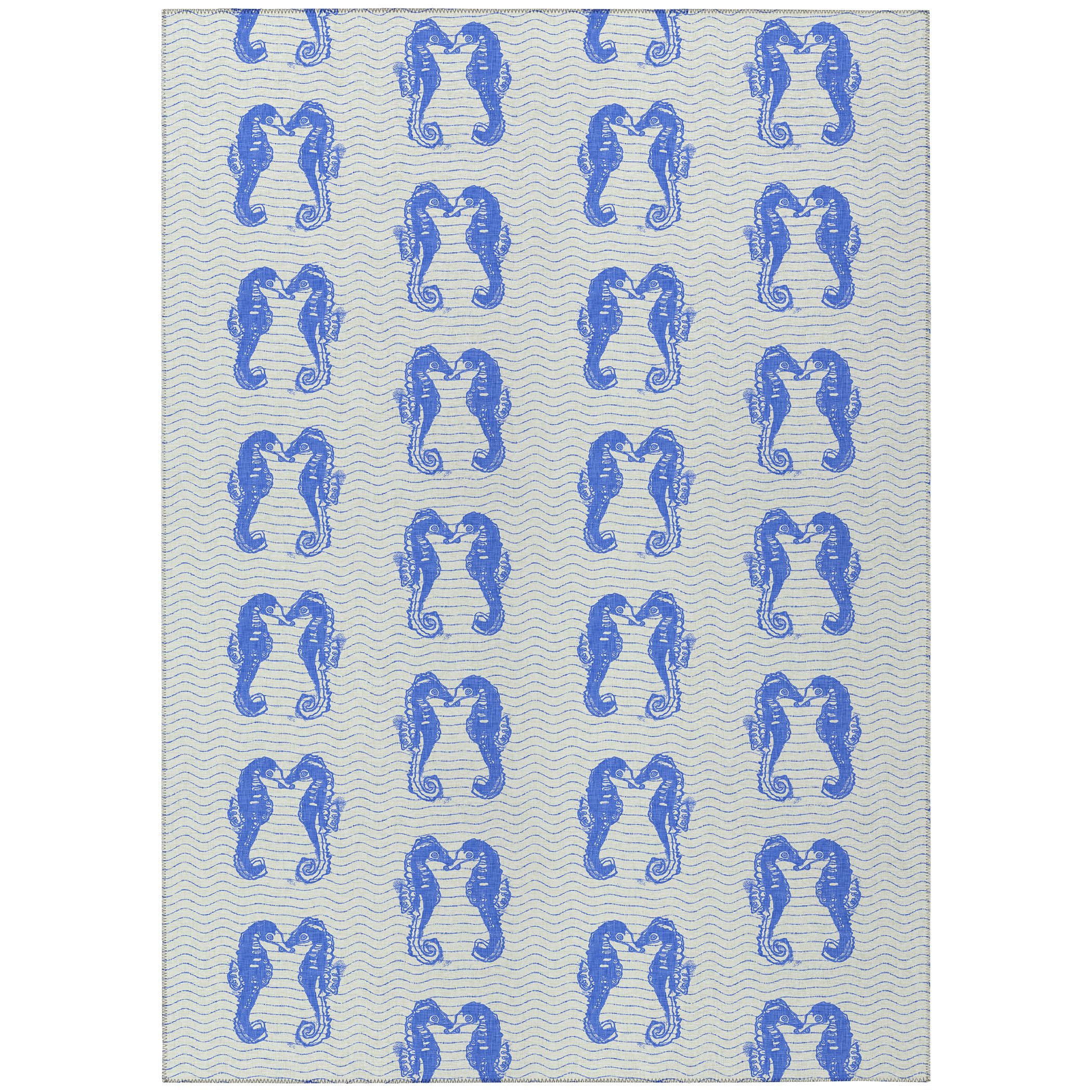 Dalyn Rugs Seabreeze Sz15 Navy Washable 2'6" X 3'10" Indoor Outdoor Area Rug, Easy Clean, Machine Washable, Non Shedding, Bedroom, Living Room, Dining Room, Kitchen, Patio Rug