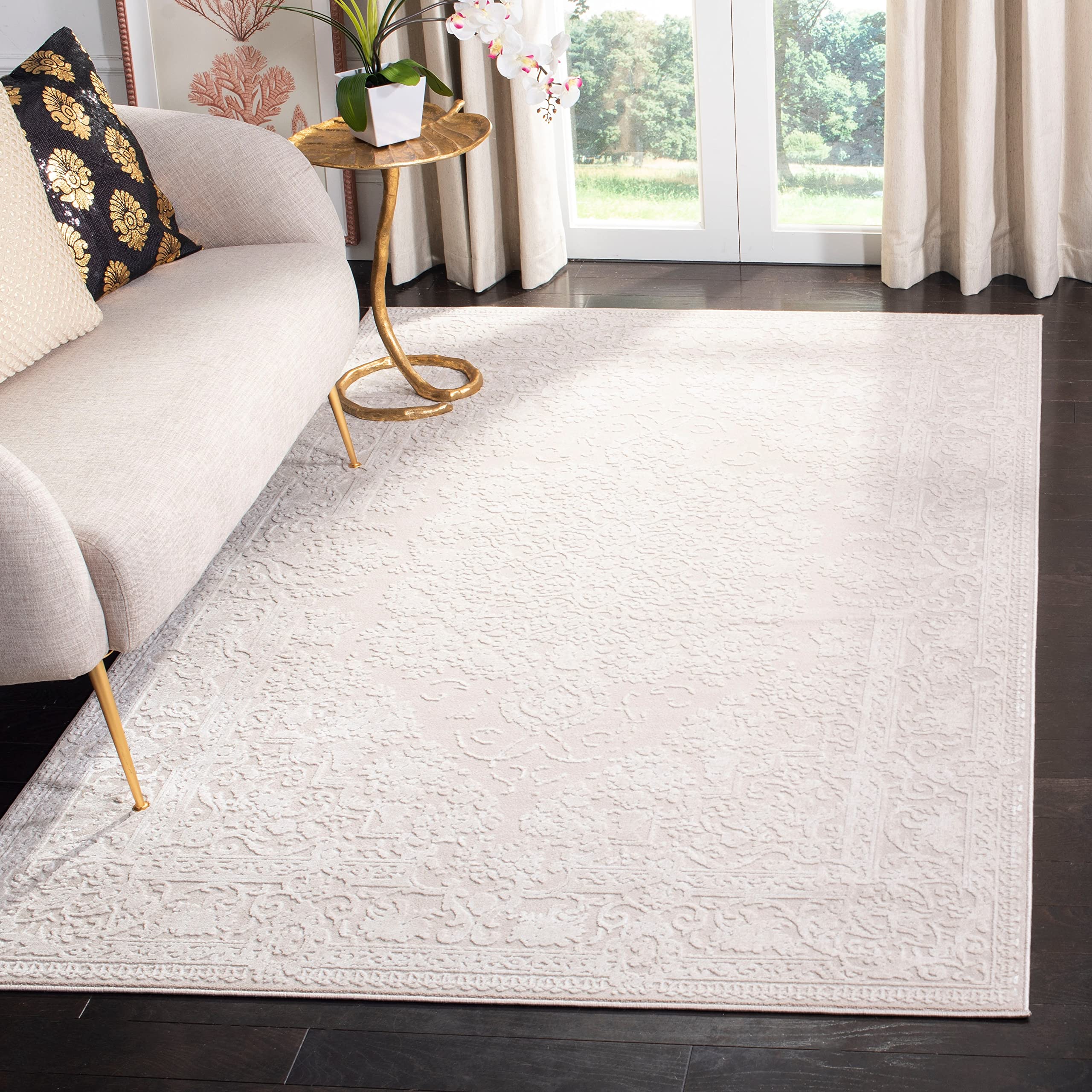 Safavieh Reflection Collection Runner Rug - 2'3'' X 8', Beige & Cream, Vintage Distressed Design, Non-Shedding & Easy Care, Idea