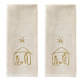 SKL Home Christmas Nativity Hand Towel Set, 2 Count