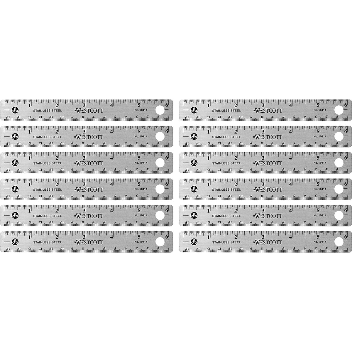 Westcott Steel Measuring Office And School Ruler (10414Bx)
