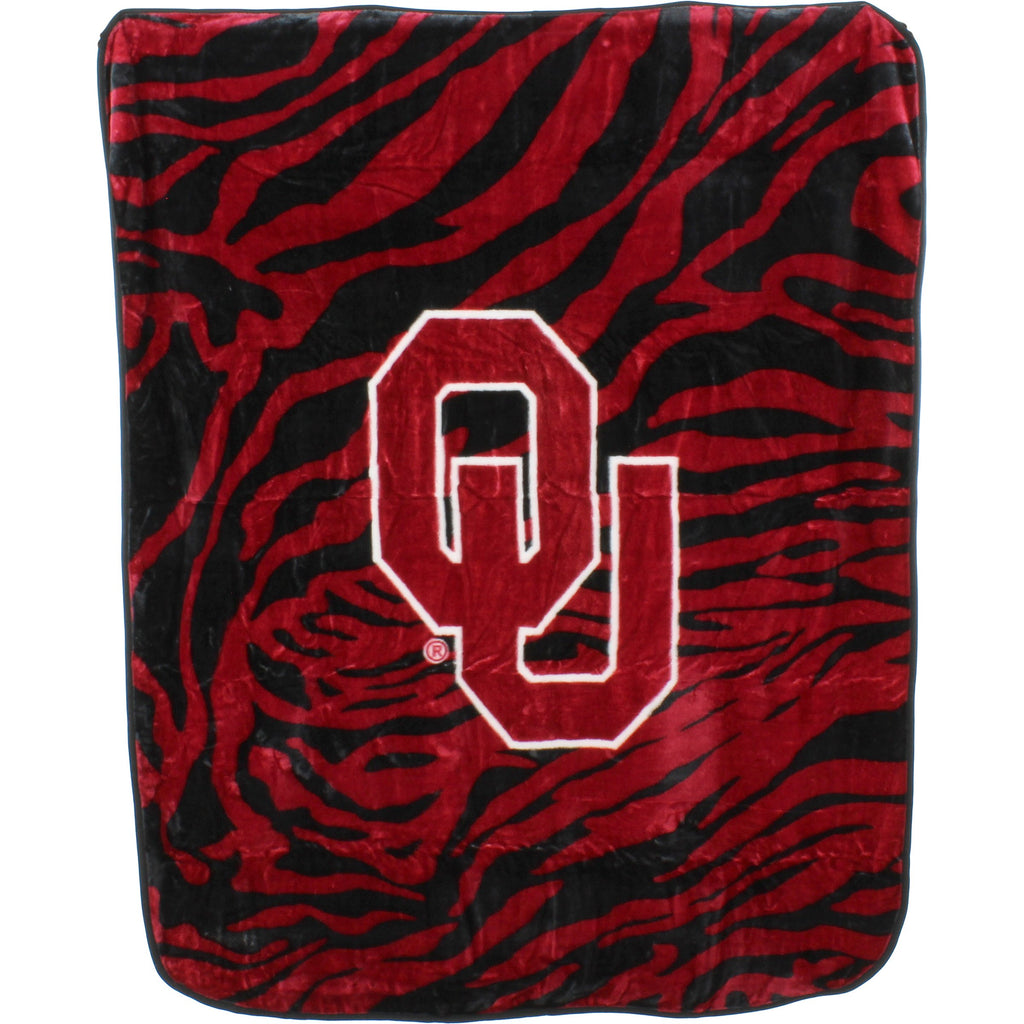 College Covers Oklahoma Sooners Raschel Throw Blanket, 60 In By 50 In