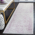 SAFAVIEH Adirondack Collection Runner Rug - 26 x 12, Ivory & Lavender, Oriental Distressed Design, Non-Shedding & Easy Care, I