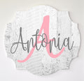 Personalized Printed Wood Name Sign 18x20