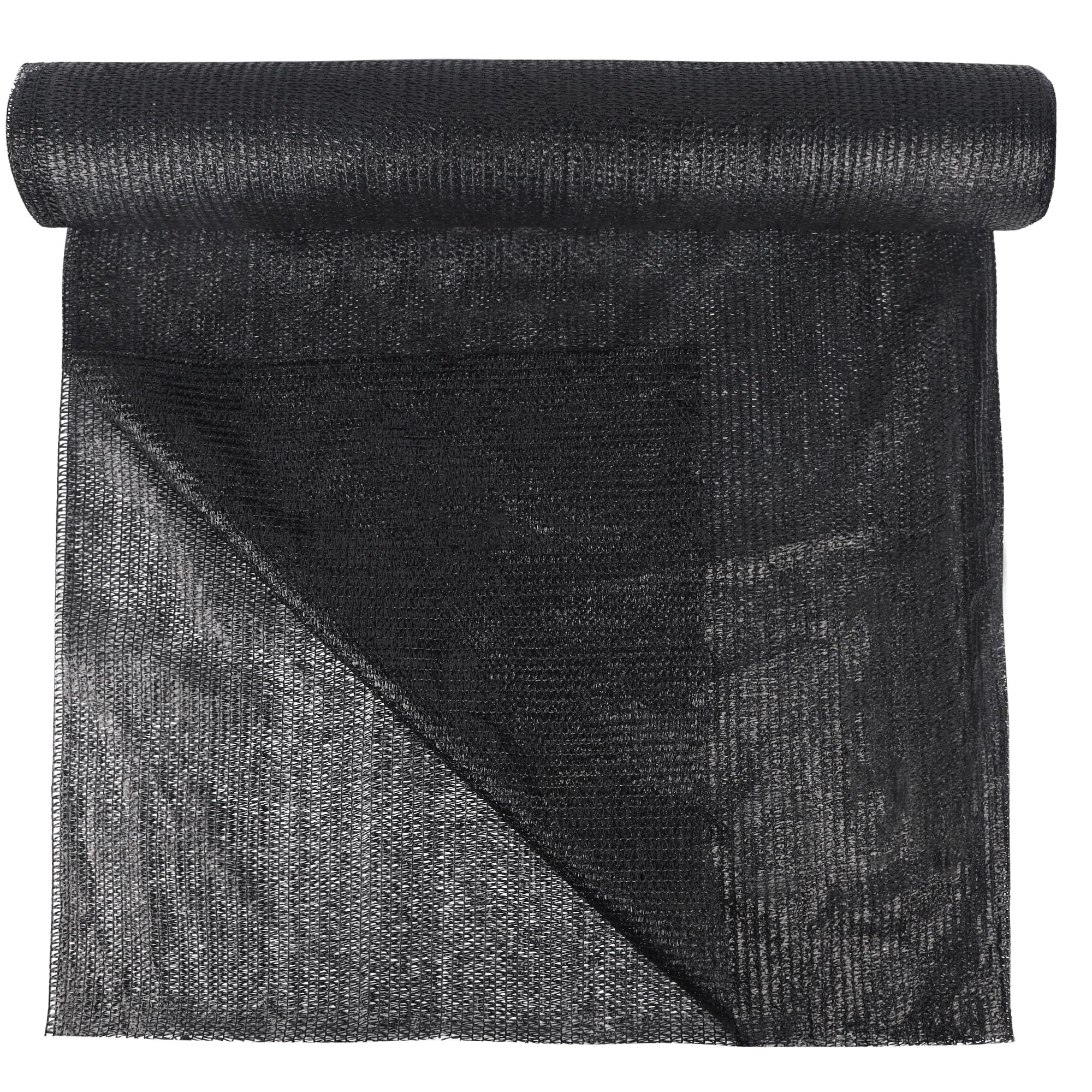 winemana 6x120 FT Outdoor Shade Cloth for Garden & Plants - 50% Large Black Mesh Tarp, UV Resistant Woven Shade Fabric for Green