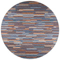 Sedona Sn8 Blue Transitional Rug Round 4' X 4'