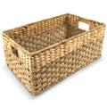 Wicker Storage Baskets - Rattan Baskets for Kitchen Organization, Wicker Storage Cubes & Shelf Baskets, Water Hyacinth Wicker La