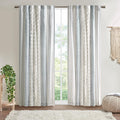 INK+IVY Boho Curtain for Bedroom Single Panel Window Curtain for Living Room, 100% Cotton Tufted Chenille Stripe Modern Farmhous