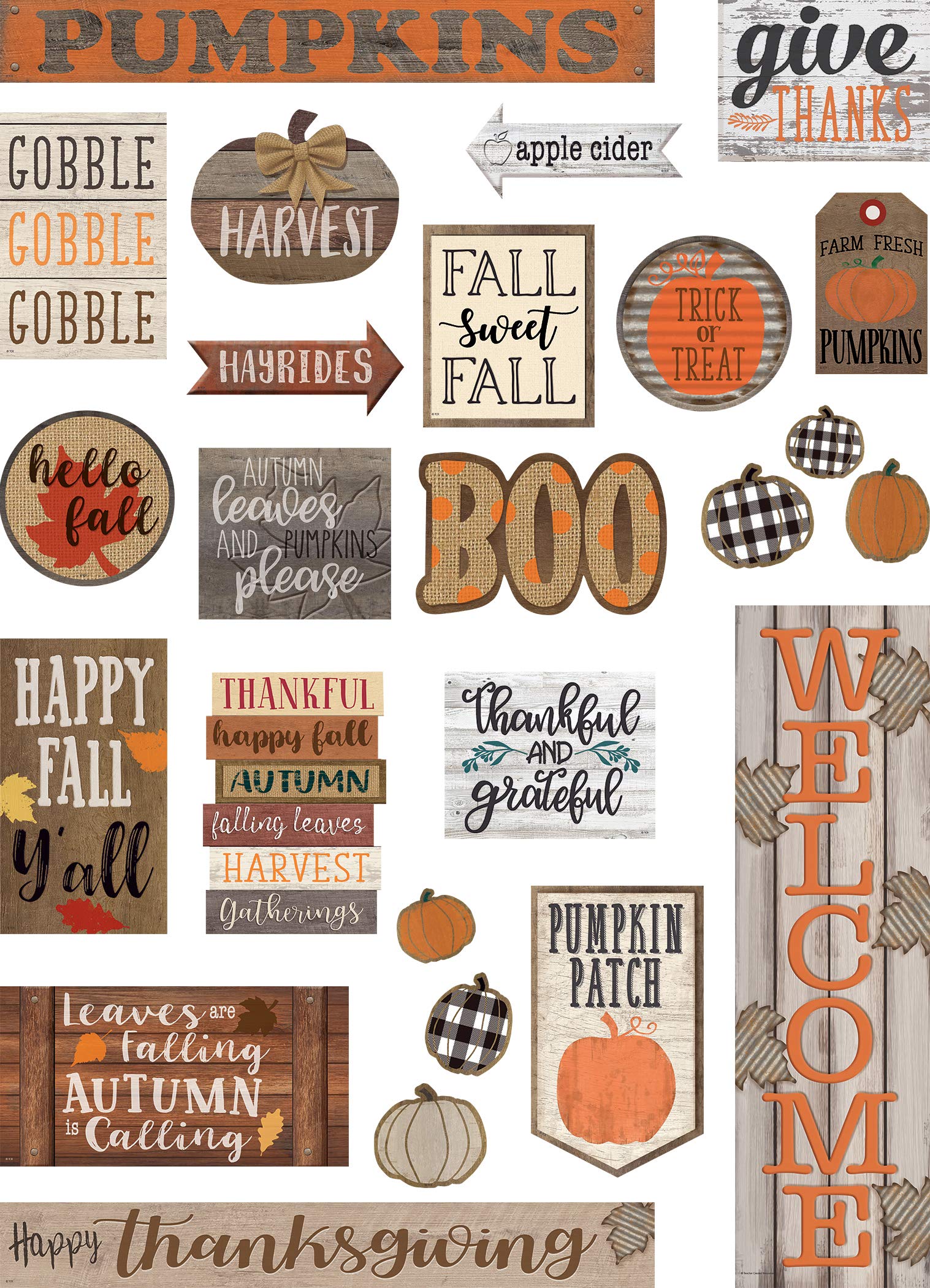 Teacher Created Resources Home Sweet Classroom Happy Fall Mini Bulletin Board (Tcr8734)