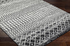 Livabliss Chester Boho Moroccan Area Rug,12' X 18',Black