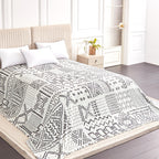 Serenhom Soft Cozy 120X120 Inches Seamless Oversized King Fleece Blanket, Giant 10'X10' California King Blanket Extra Large Flan