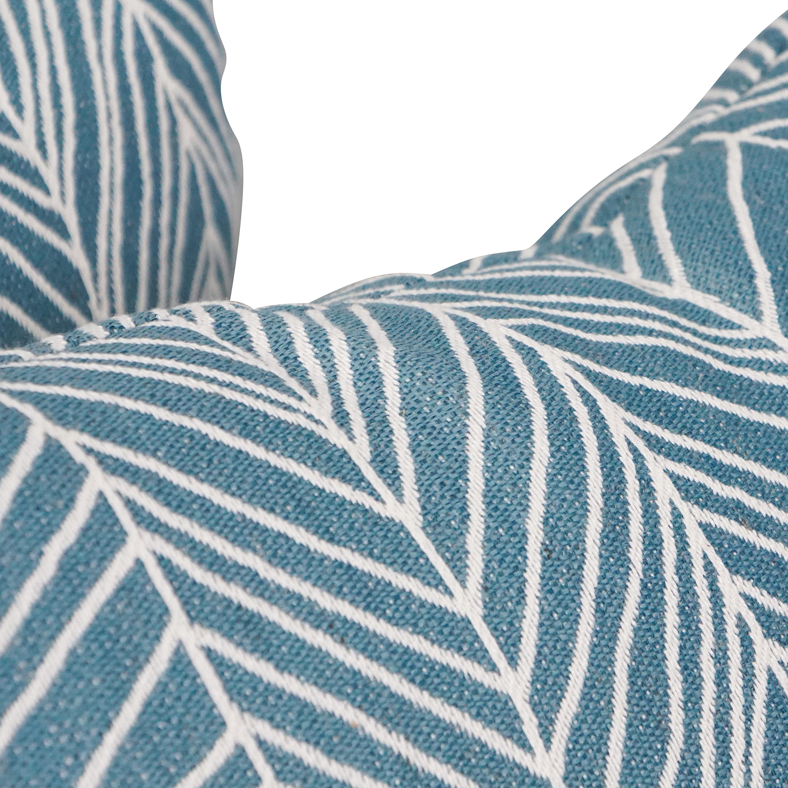 Blazing Needles Square Polyester Jacquard Throw Pillow, 17", Demeter Caspia