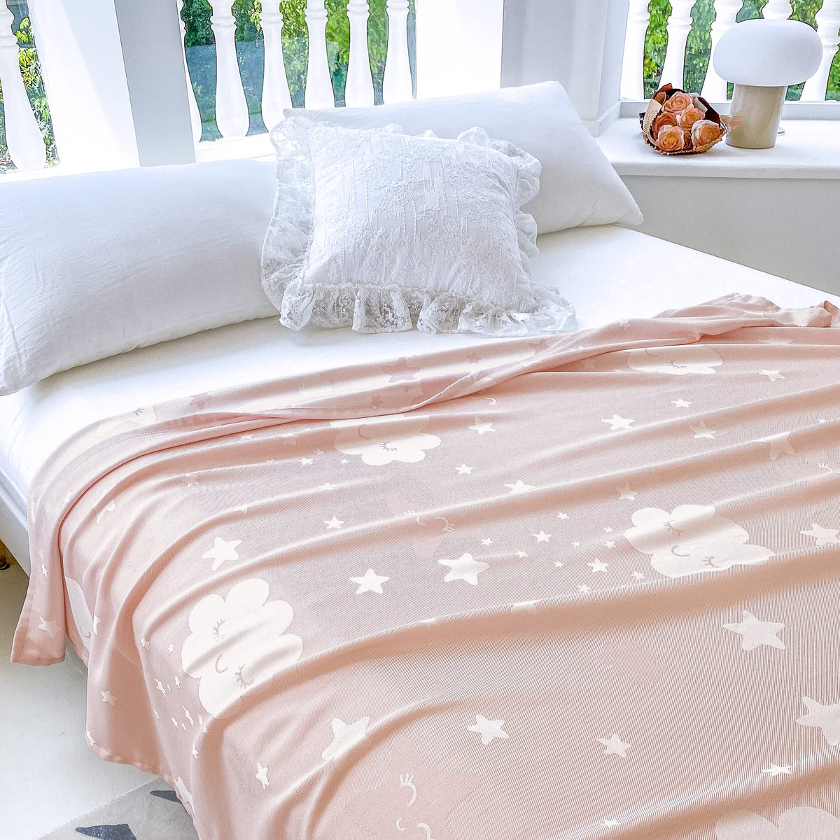 Amyhomie Cooling Blanket For Kids, Soft Comfy Summer Throw Blankets For Hot Sleepers, Girls Blanket For 1-12 Year Old Children C
