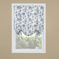 RENAISSANCE HOME FASHION Colette Printed Drape Shade, 44 x 63, Denim