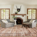 nuLOOM Gwyn Distressed Machine Washable Ultra Thin Area Rug, 3 x 5, Beige