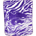 College Covers Kansas State Wildcats Raschel Throw Blanket, 60 In By 50 In