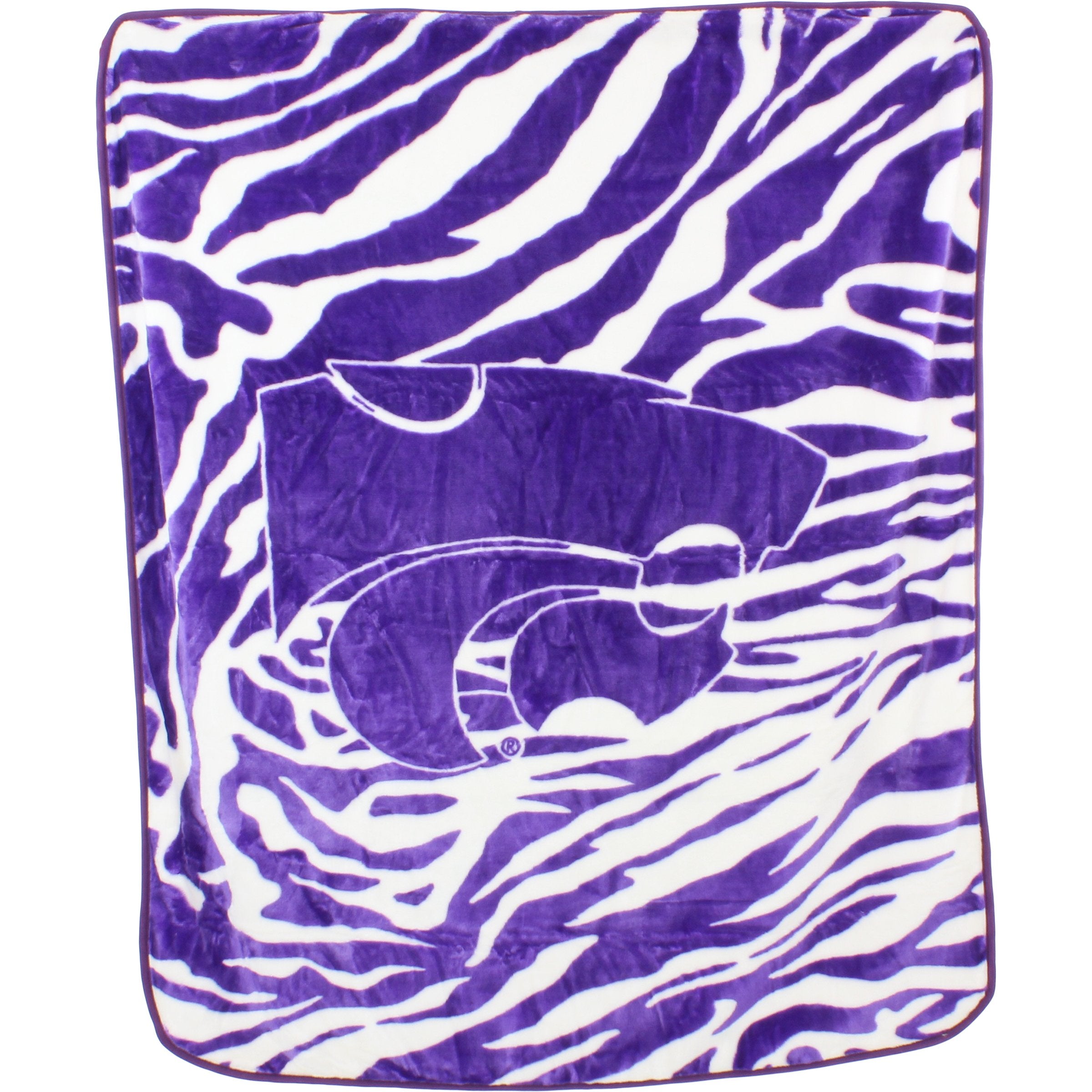 College Covers Kansas State Wildcats Raschel Throw Blanket, 60 In By 50 In