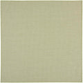 Nourison Courtyard Indoor/Outdoor Ivory Green 8' X Square Area Rug, Easy Cleaning, Non Shedding, Bed Room, Living Room, Dining R