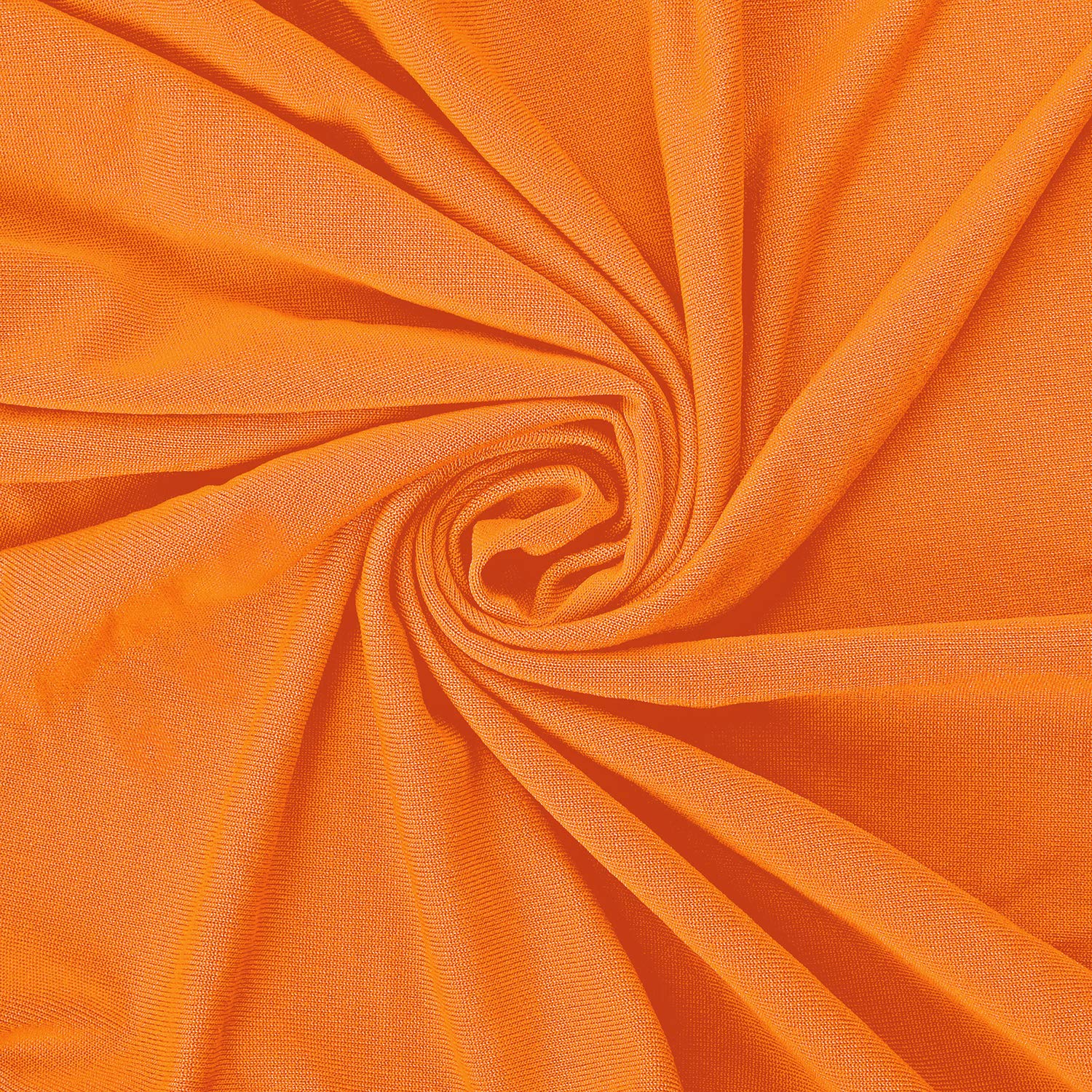 Peomeise Stretch Spandex Chair Cover For Wedding Party Dining Banquet Event (Orange, 12)