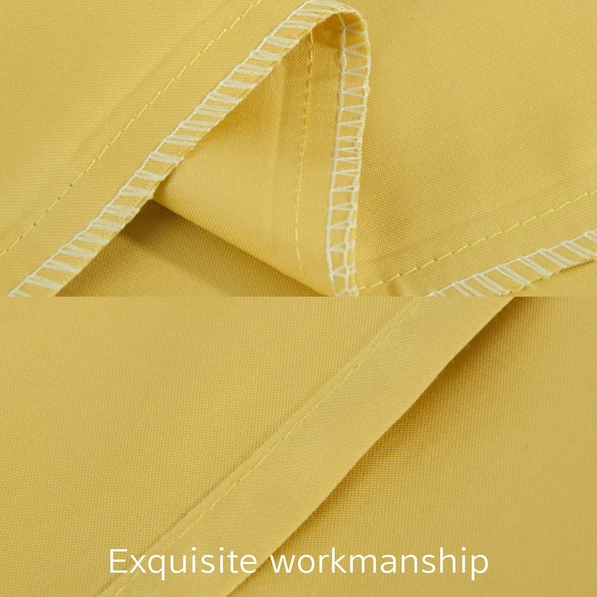 Ntbay 2 Pack 500 Thread Count 100% Egyptian Cotton Euro Pillow Shams, Super Soft And Breathable European Throw Pillow Covers, Square Pillow Cases, 26X26 Inches, Mustard Yellow