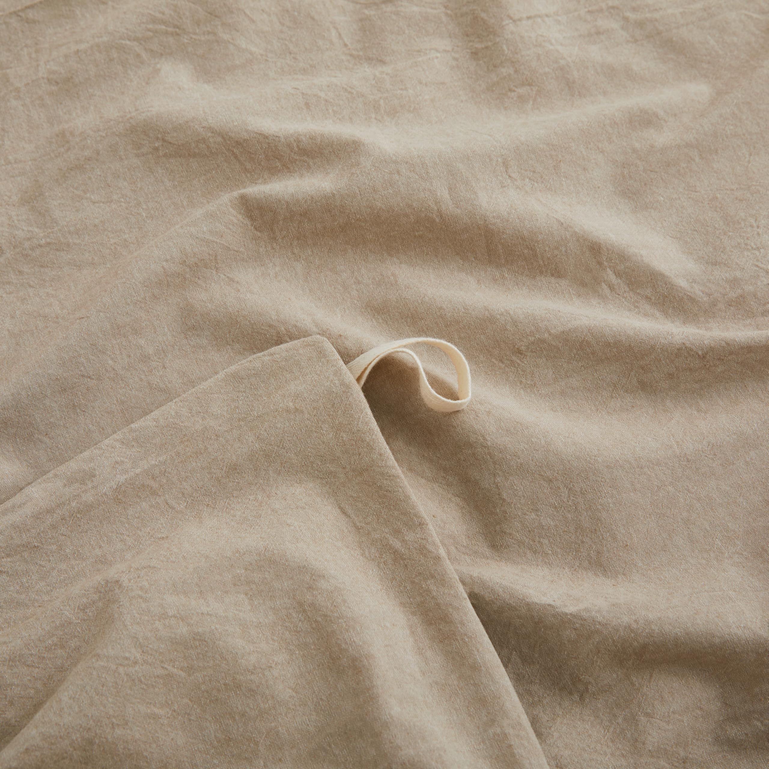 Lovque Linen Grey Duvet Cover Twin Size, 100% Washed Cotton Linen Like Bedding Set With Zipper Closure (No Comforter), 68X90 Inc
