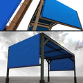 Royal Shade 6' W X 17' L Blue Pergola Sun Shade Canopy Replacement Cover With Stainless Steel Weighted Rods, 95% Uv Blockage, Co