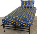 College Covers Everything Comfy Michigan Wolverines Full Sized 4 Piece Sheet Set, Team Color Background, 1 Flat Sheet, 1 Fitted 