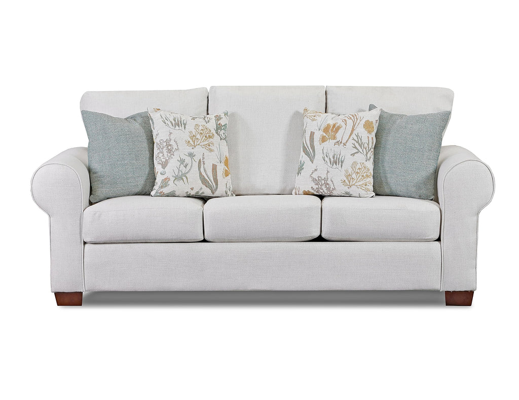 American Furniture Classics Model 8603-41 Beaujardin Sofa with Four Throw Pillows