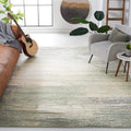 SAFAVIEH Adirondack Collection Area Rug - 9 x 12, Ivory & Sage, Modern Abstract Design, Non-Shedding & Easy Care, Ideal for Hi