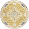 Marbella Mb3Go8Ro 8 Ft. Marbella Mb3 Round Rug, Gold