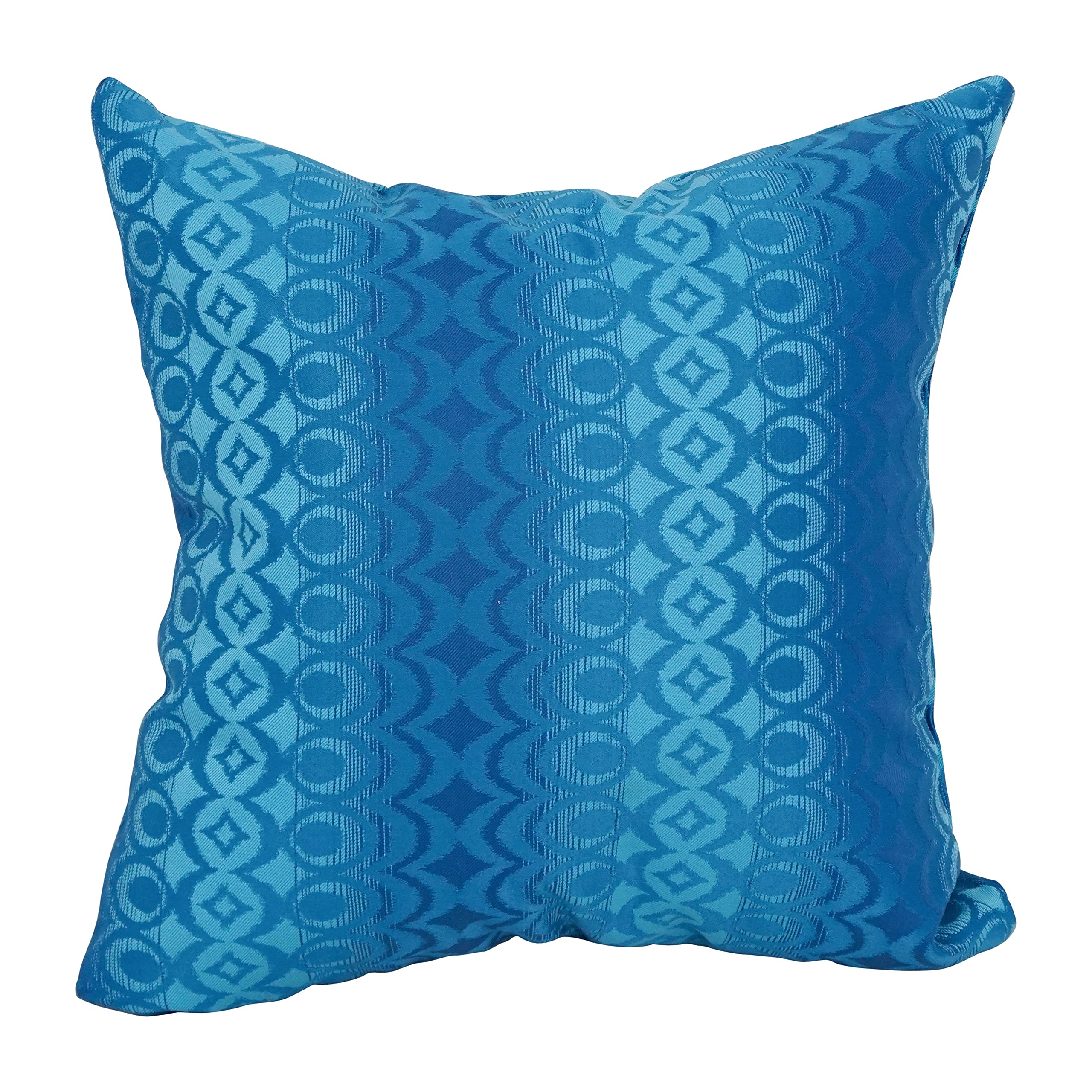 Blazing Needles Square Polyester Jacquard Throw Pillow, 17", Torero Rivier