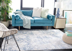Safavieh Amelia Collection Accent Rug - 3' X 5', Grey & Blue, Modern Abstract Design, Non-Shedding & Easy Care, Ideal For High T