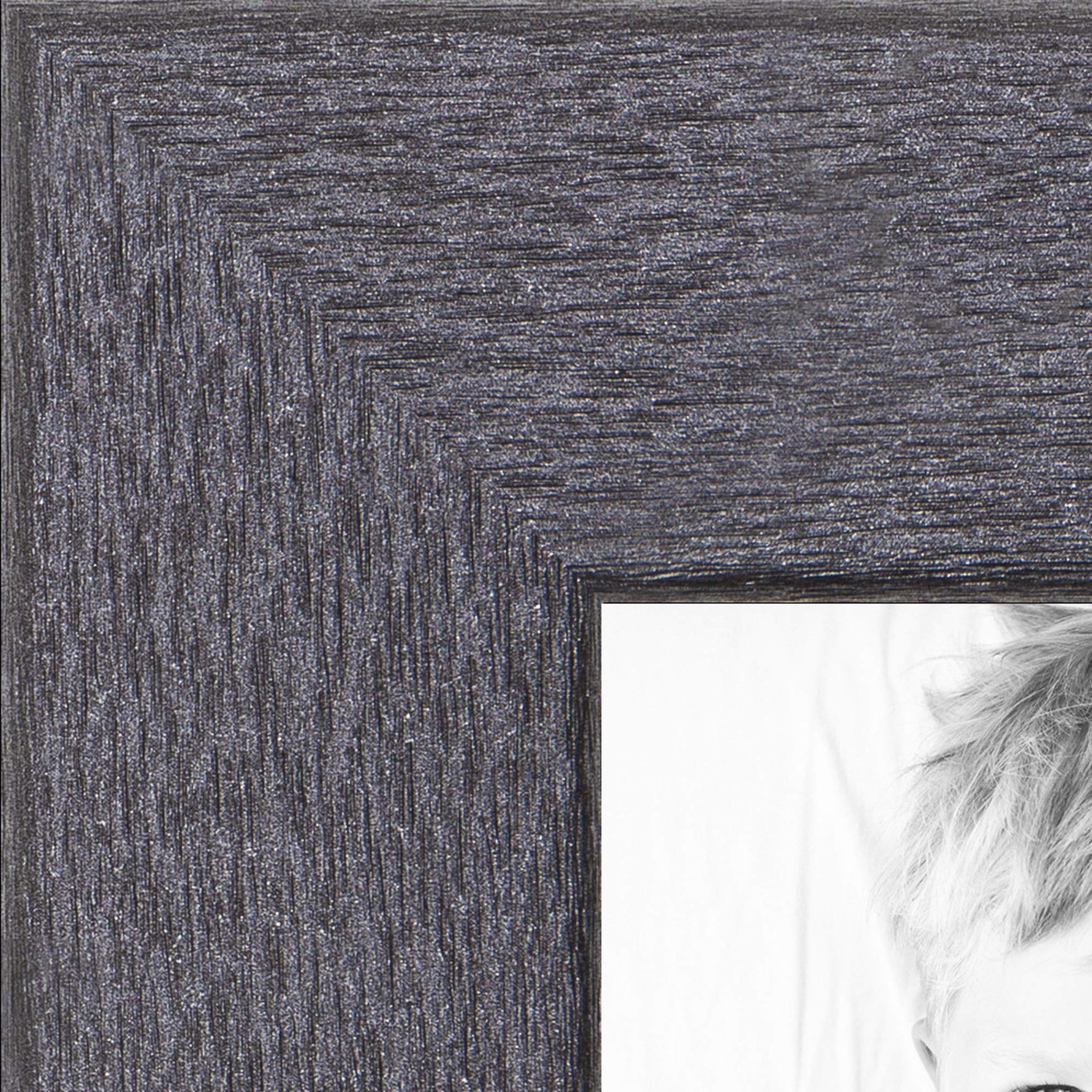 ArtToFrames 24x37 Inch Gray Picture Frame, This 1.25 Inch Custom MDF Poster Frame is Tungsten, Great for Your Art or Photos - Co