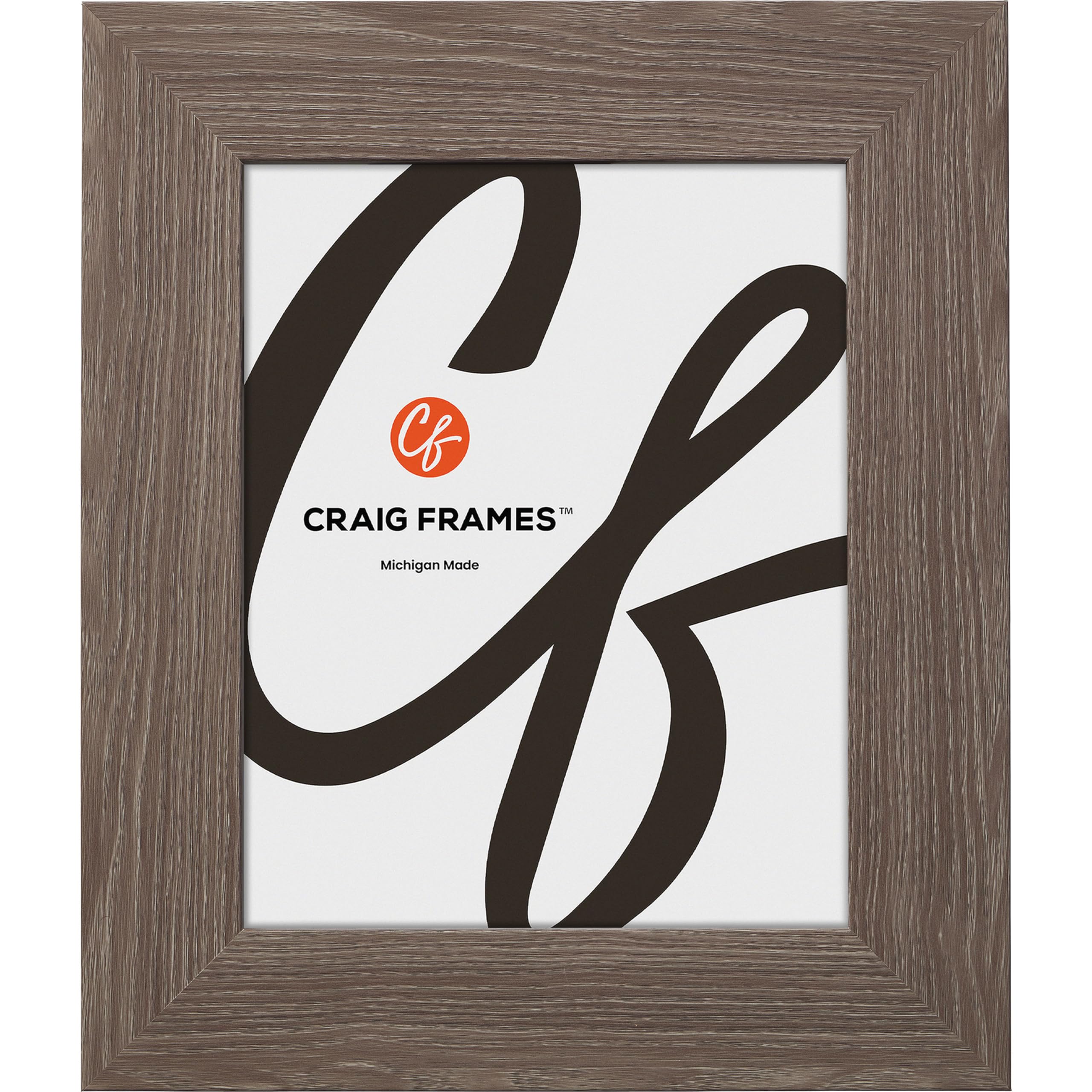 Craig Frames American Barn, 19x19 Picture Frame, Faux Barnwood, Farmhouse Grey