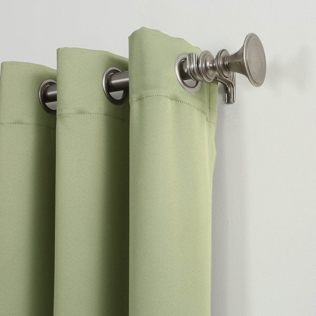 Sun Zero Easton Energy Saving Blackout Grommet Curtain Panel, 40' X 95', Sage Green