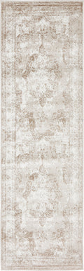Unique Loom Sofia Collection Area Rug - Salle Garnier (2 x 6 7 Runner, Beige/ Ivory)