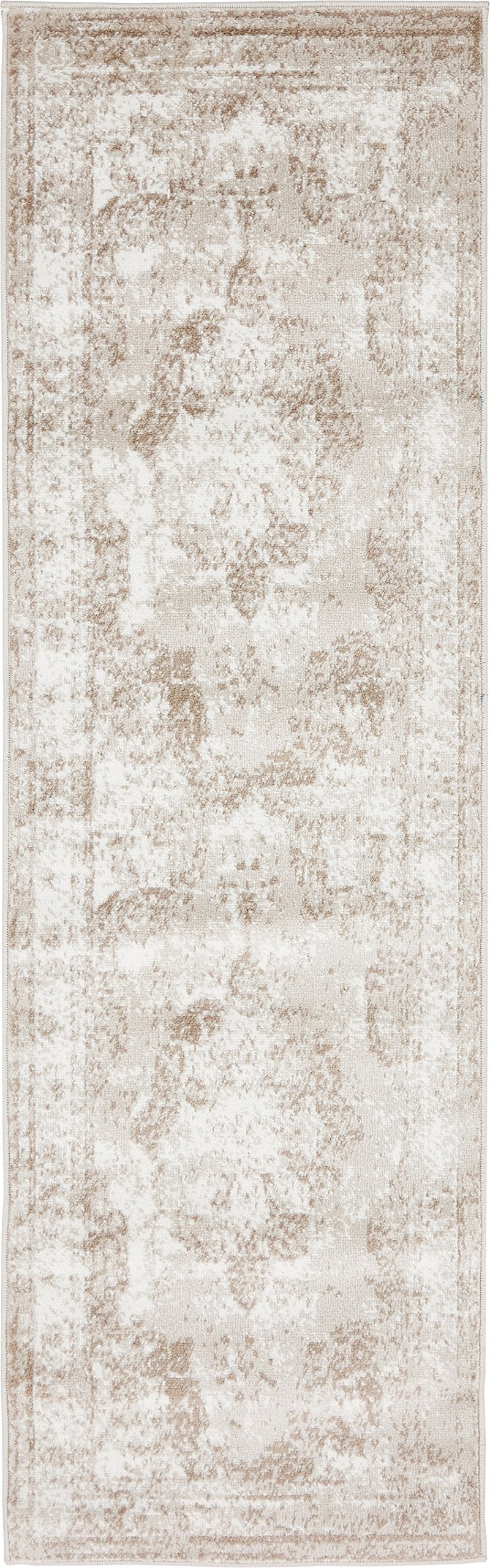 Unique Loom Sofia Collection Area Rug - Salle Garnier (2 x 6 7 Runner, Beige/ Ivory)