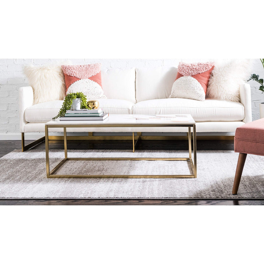 Unique Loom Del Mar Collection Area Rug - Lucille (5' 3'' X 8' Rectangle, Brown/ Ivory)