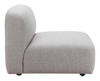 Zuo Biak Middle Chair Gray