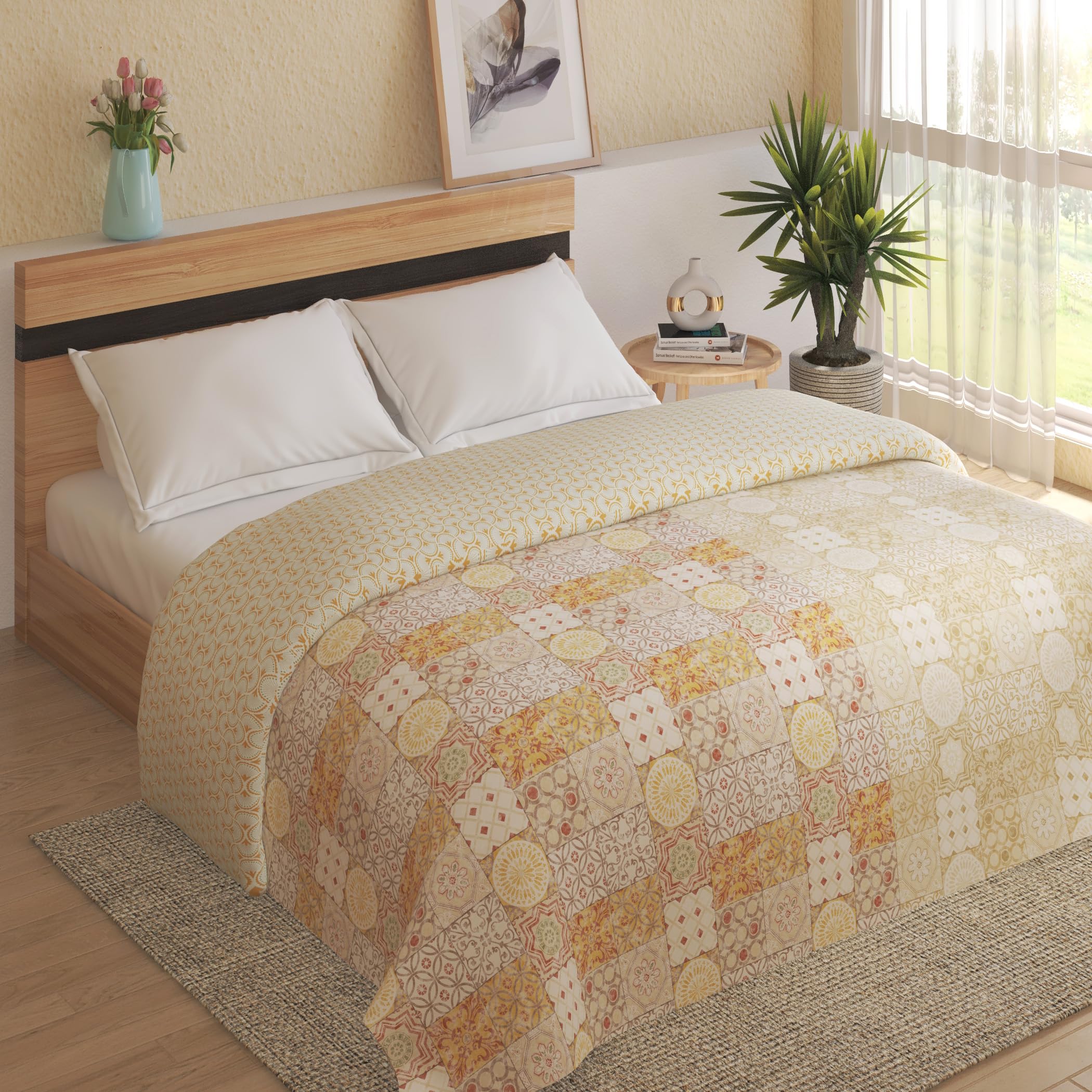 Home Centre MedleyDastkari Cotton Printed Double Comforter