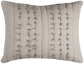 Rizzy Home | BQ4209 | King Sham | 20"x36" Brown/Neutral/ Vertical Stripe
