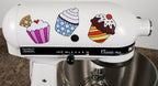 Colorful Cupcakes Vinyl Decals For Kitchen Mixers Stickers