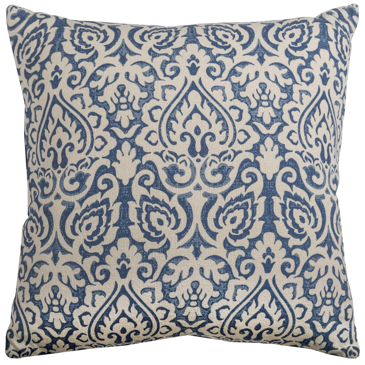 Rizzy Home | T09785 | 22"x22" Blue/Neutral/Blue Decorative Pillow | Down Fill