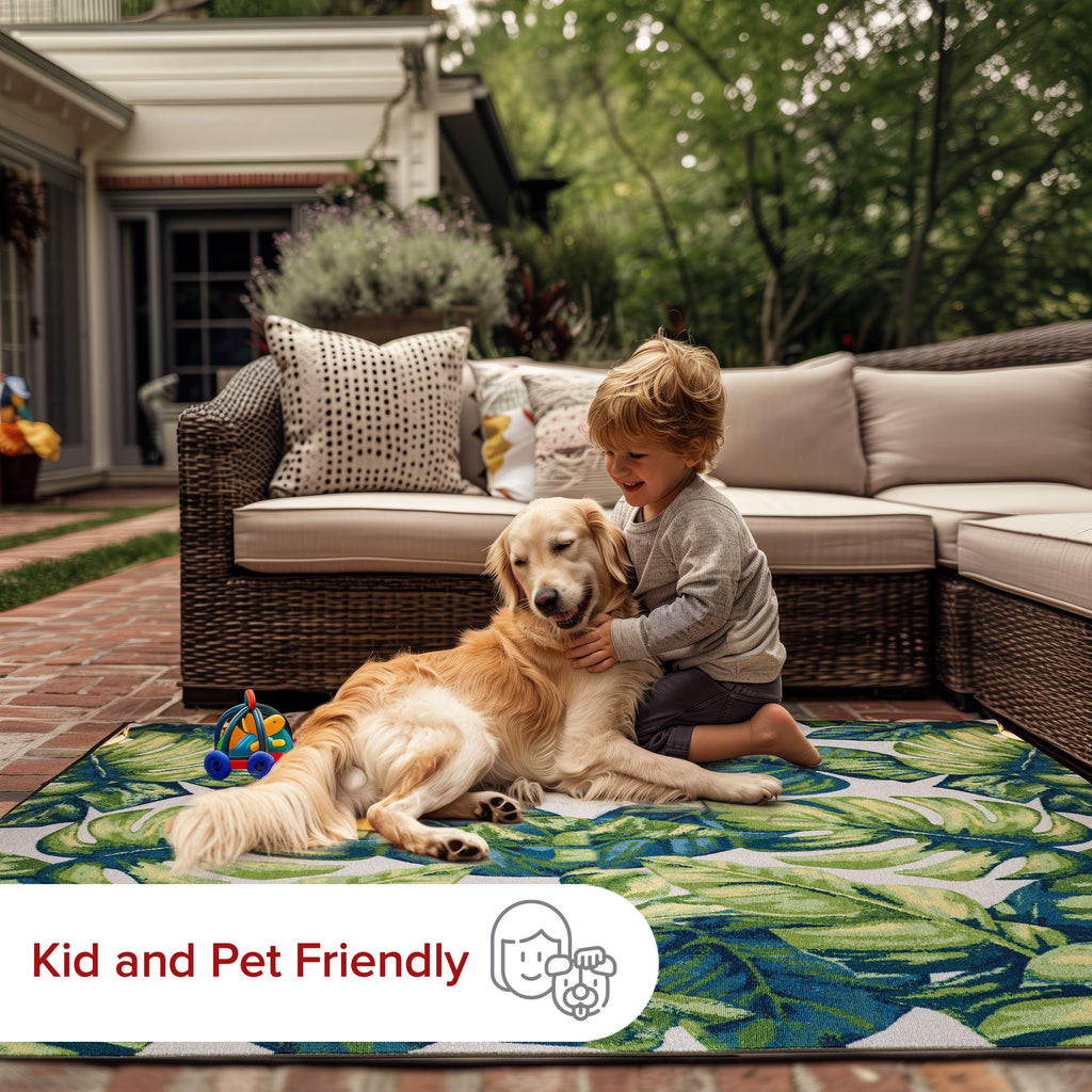 Nuloom Lisa Floral Indoor/Outdoor Accent Rug, 4' Round, Multi