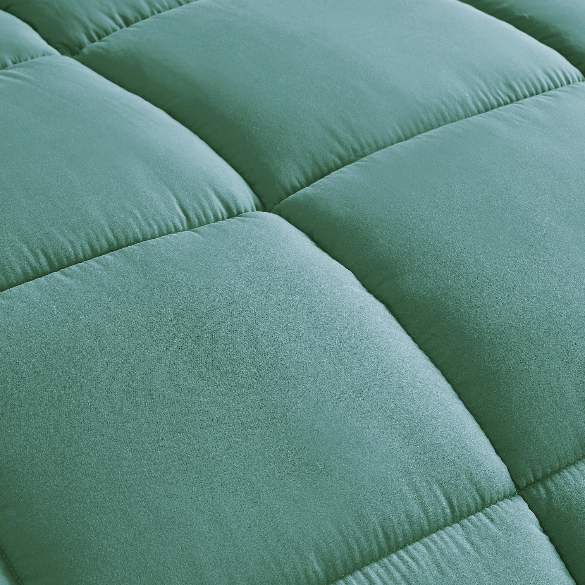 Chezmoi Collection Granite Green Down Alternative Comforter Oversized Queen - 3-Piece Lightweight Comforter Set - All Seasons Mi