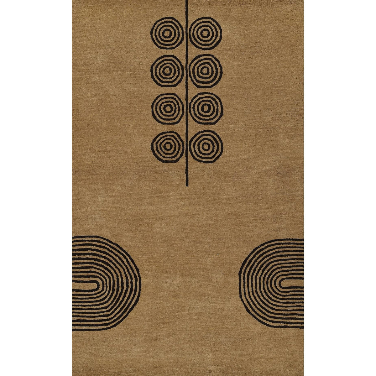 Momeni Simba Wool With Cotton And Latex Backing Area Rug, Beige, 8 X 10,Sim6